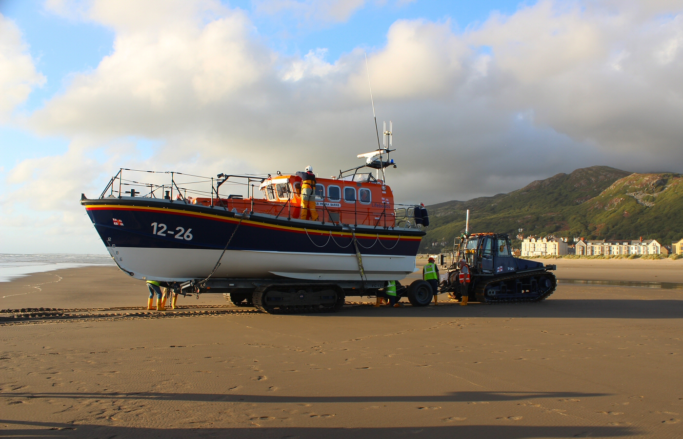 * Barmouth RNLI - Mersey class lifeboat RNLB Moira Barrie (by AJW) *