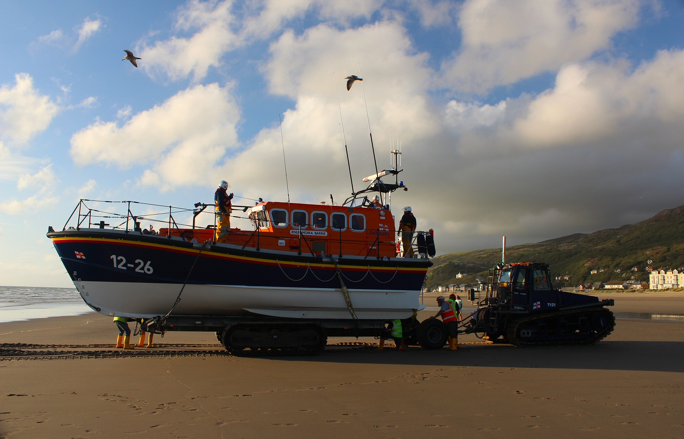 * Barmouth RNLI - Mersey class lifeboat RNLB Moira Barrie (by AJW) *