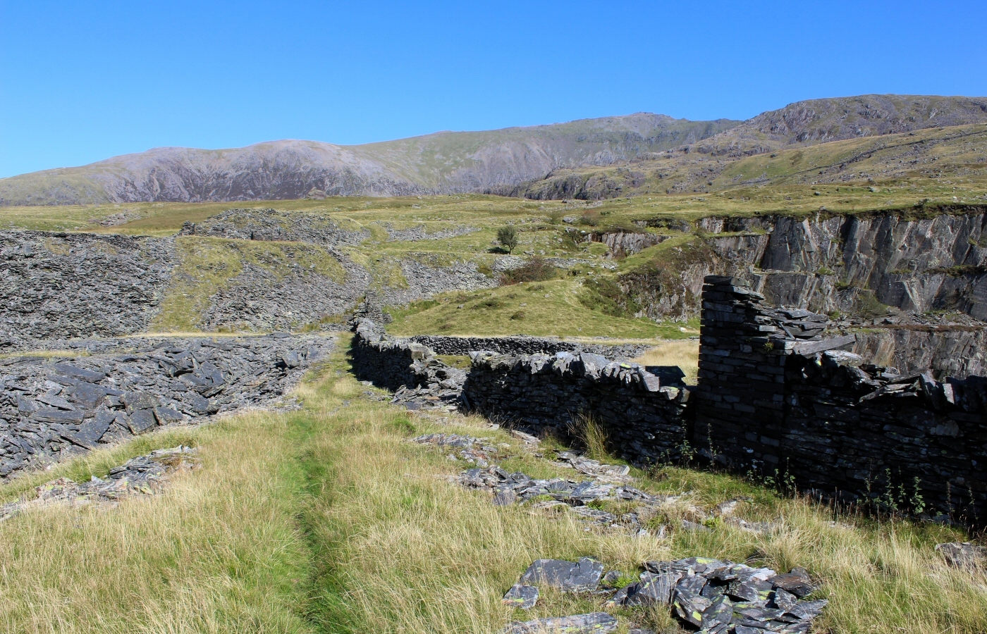 * Glanrafon Slate Quarry, Betws Garmon, Rhyd Ddu (by AJW) *