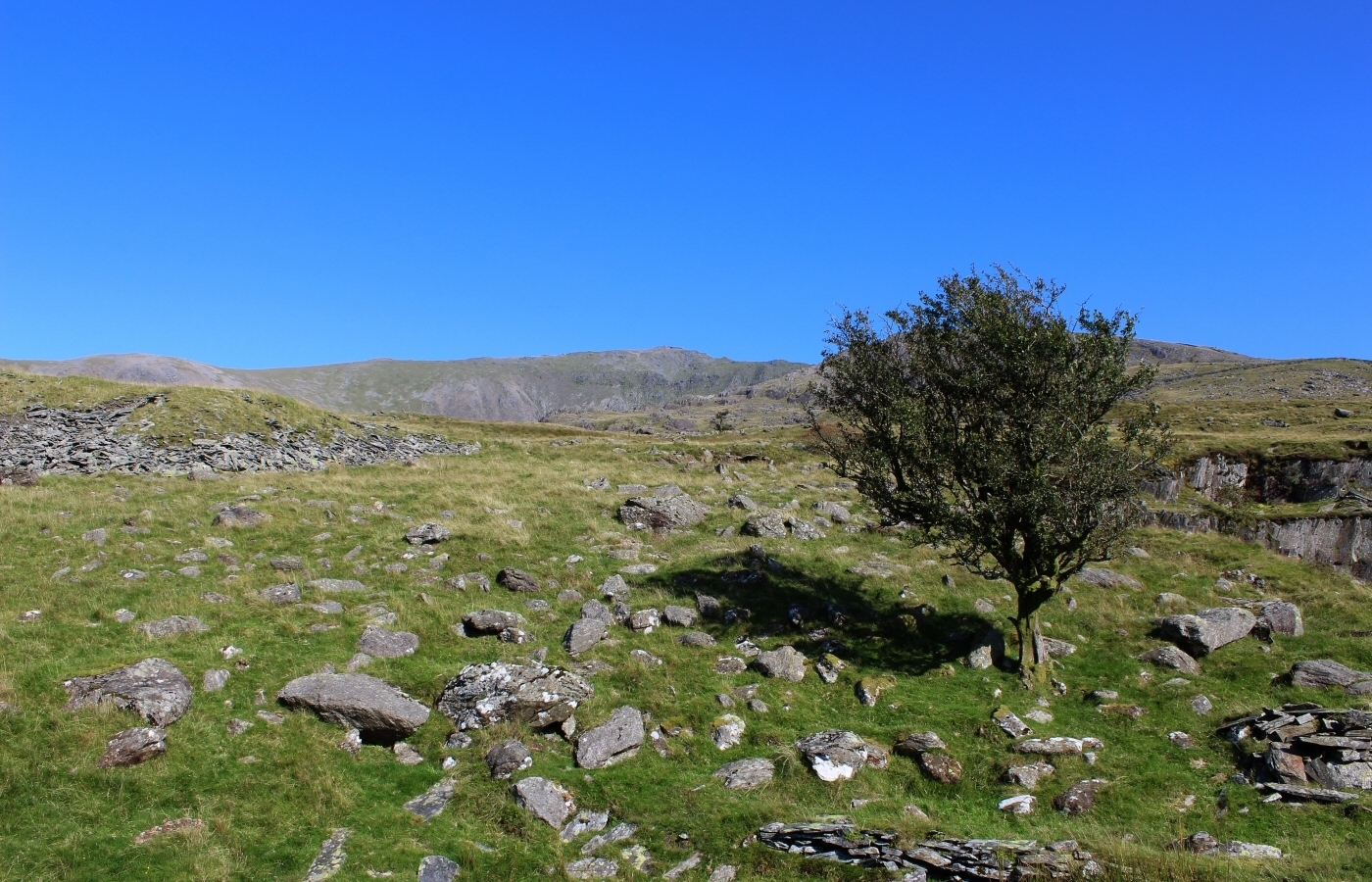 * Glanrafon Slate Quarry, Betws Garmon, Rhyd Ddu (by AJW) *