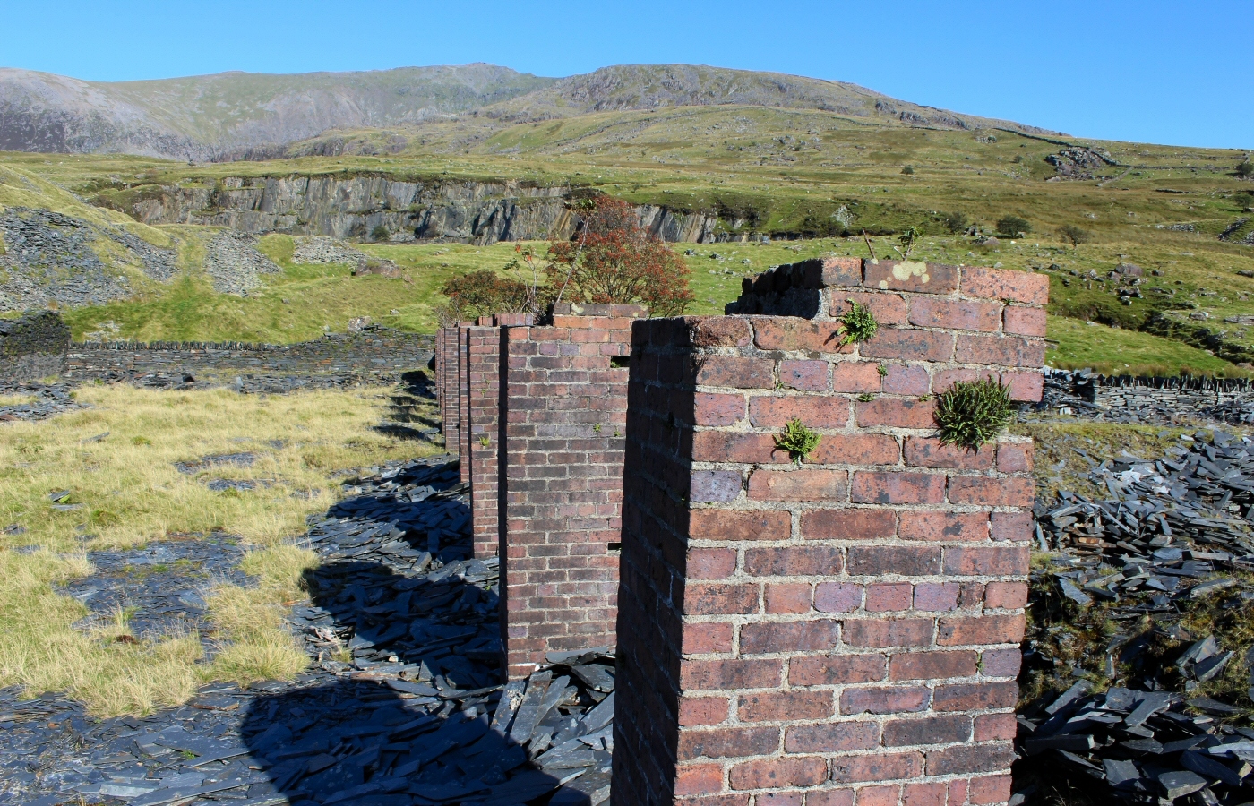 * Glanrafon Slate Quarry, Betws Garmon, Rhyd Ddu (by AJW) *