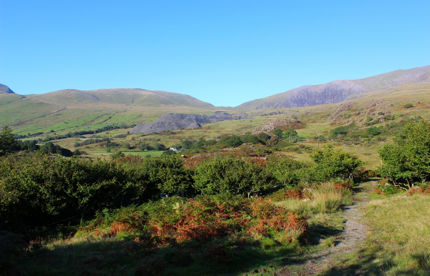 * Glanrafon Slate Quarry, Betws Garmon, Rhyd Ddu (by AJW) *