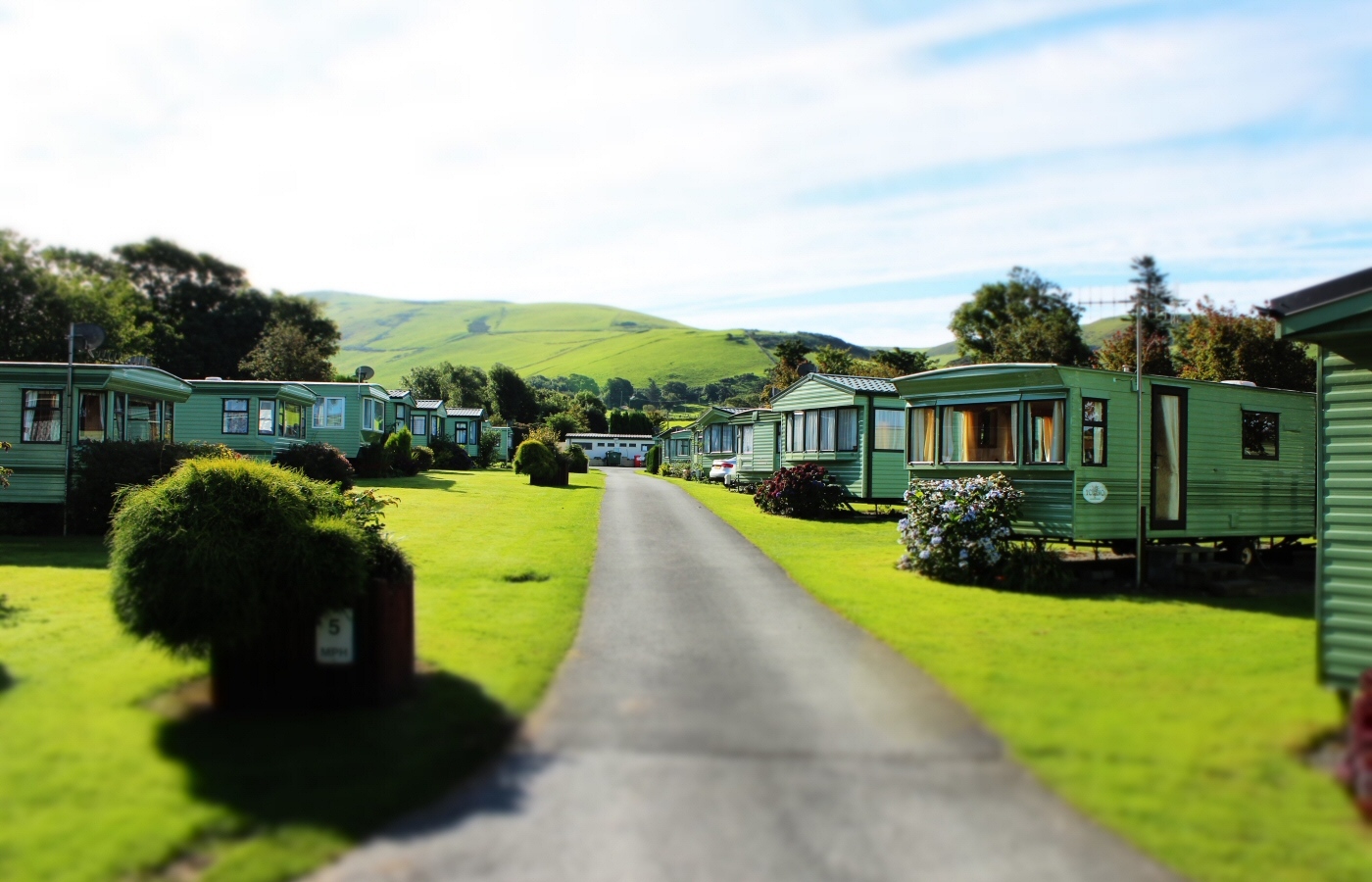 * Tynllwyn Caravan Park, Rhydyronen (by AJW) *