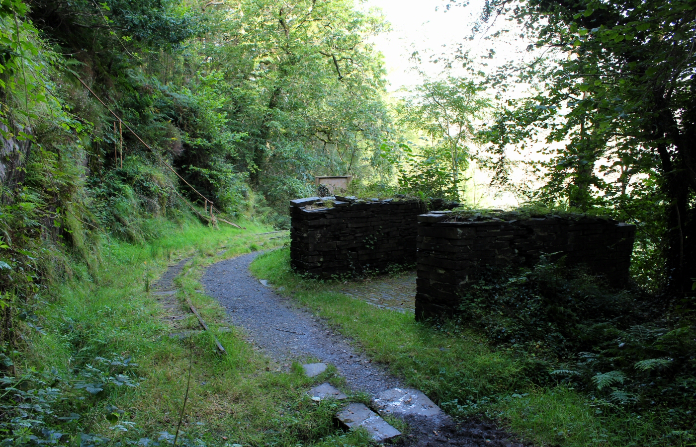 * Bryn Eglwys - Abergynolwyn - Alltwyllt Incline - Nant Gwernol station (by AJW) *