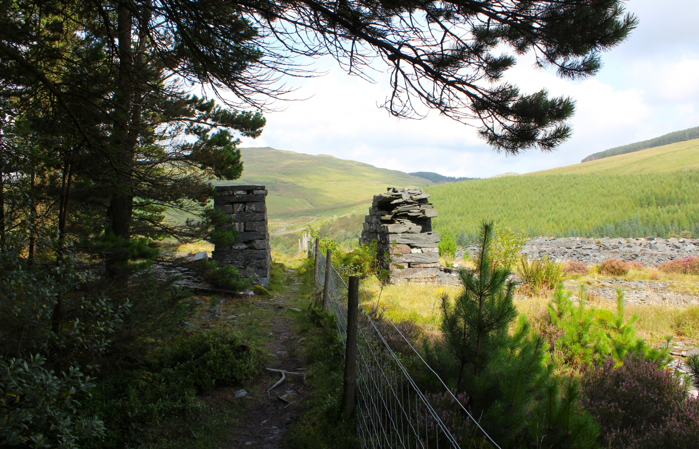 * Bryn Eglwys Quarry - Abergynolwyn - Galltymoelfre Tramway (by AJW) *