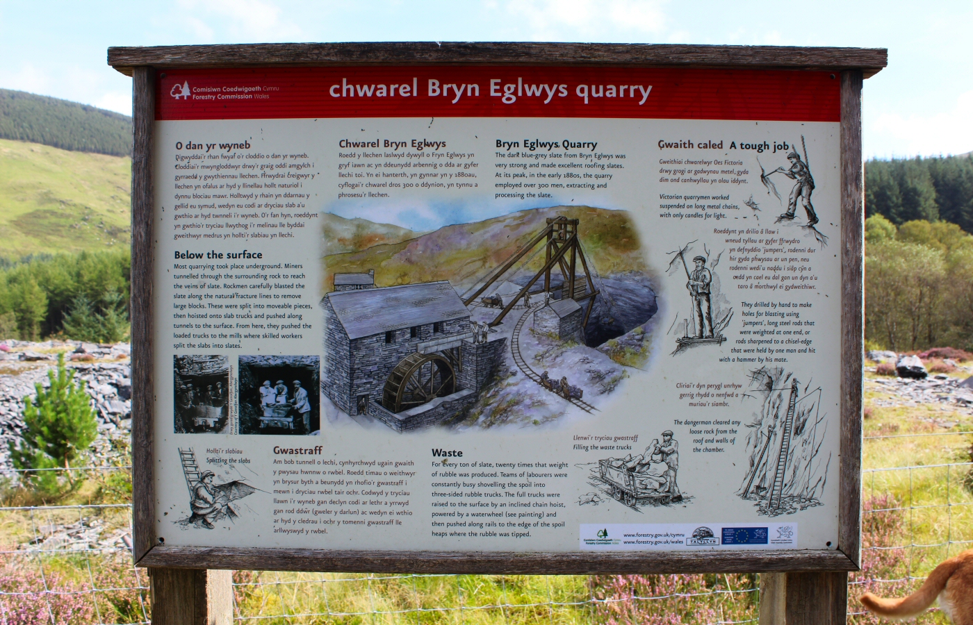 * Bryn Eglwys Quarry - Abergynolwyn - Galltymoelfre Tramway (by AJW) *