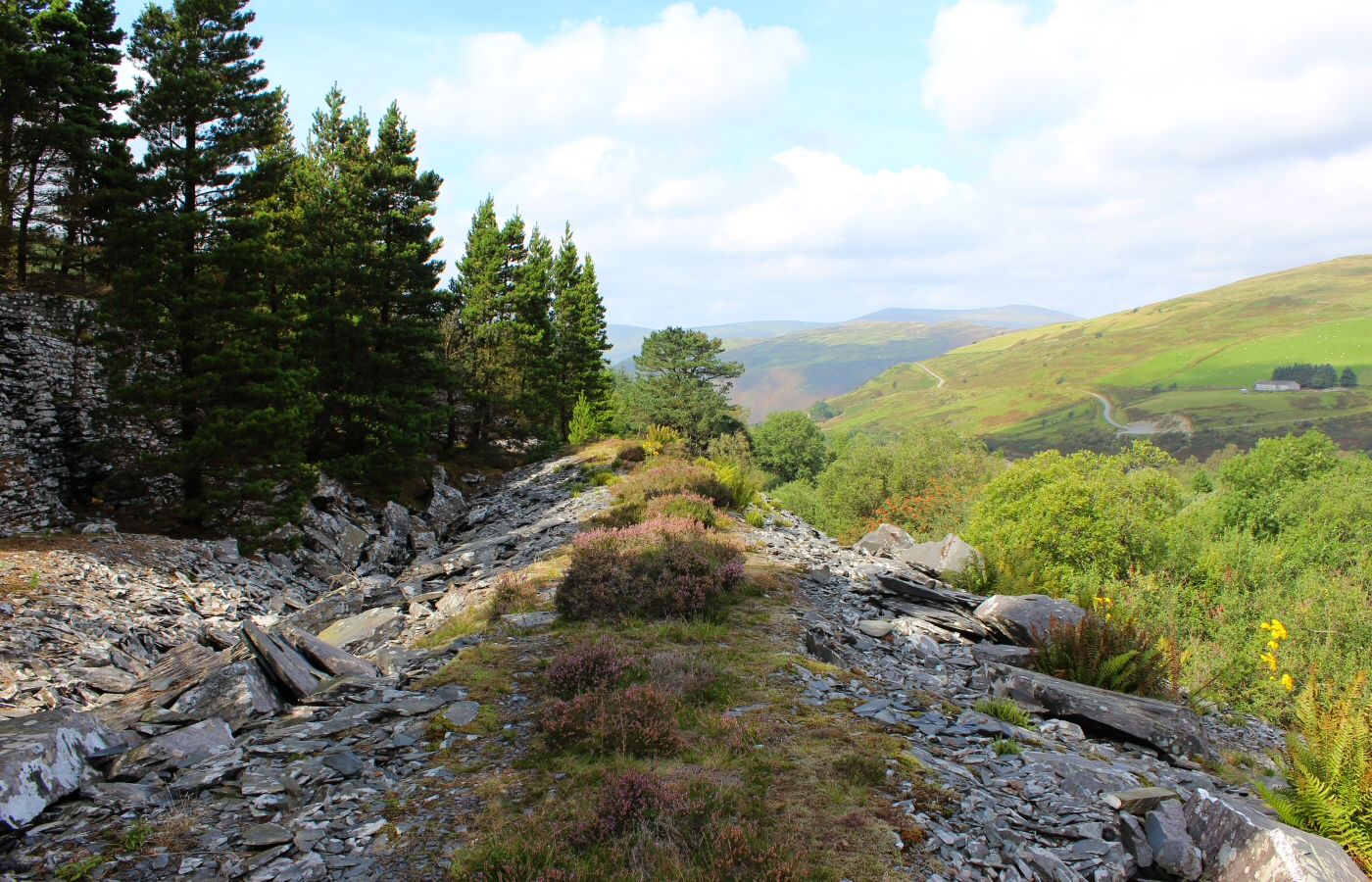 * Bryn Eglwys Quarry - Abergynolwyn - Galltymoelfre Tramway (by AJW) *