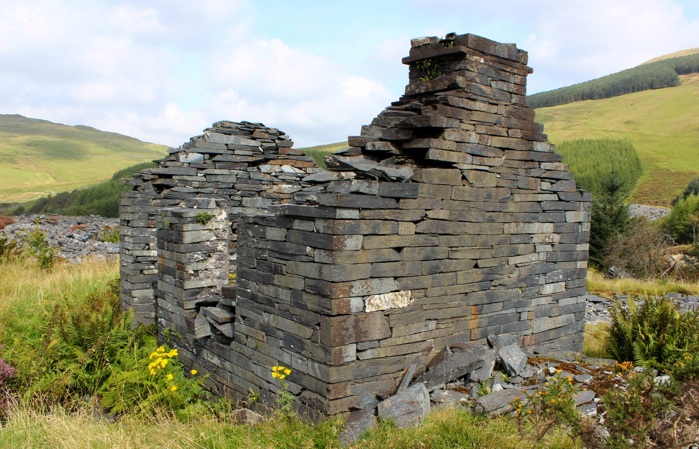 * Bryn Eglwys Quarry - Abergynolwyn - Galltymoelfre Tramway (by AJW) *