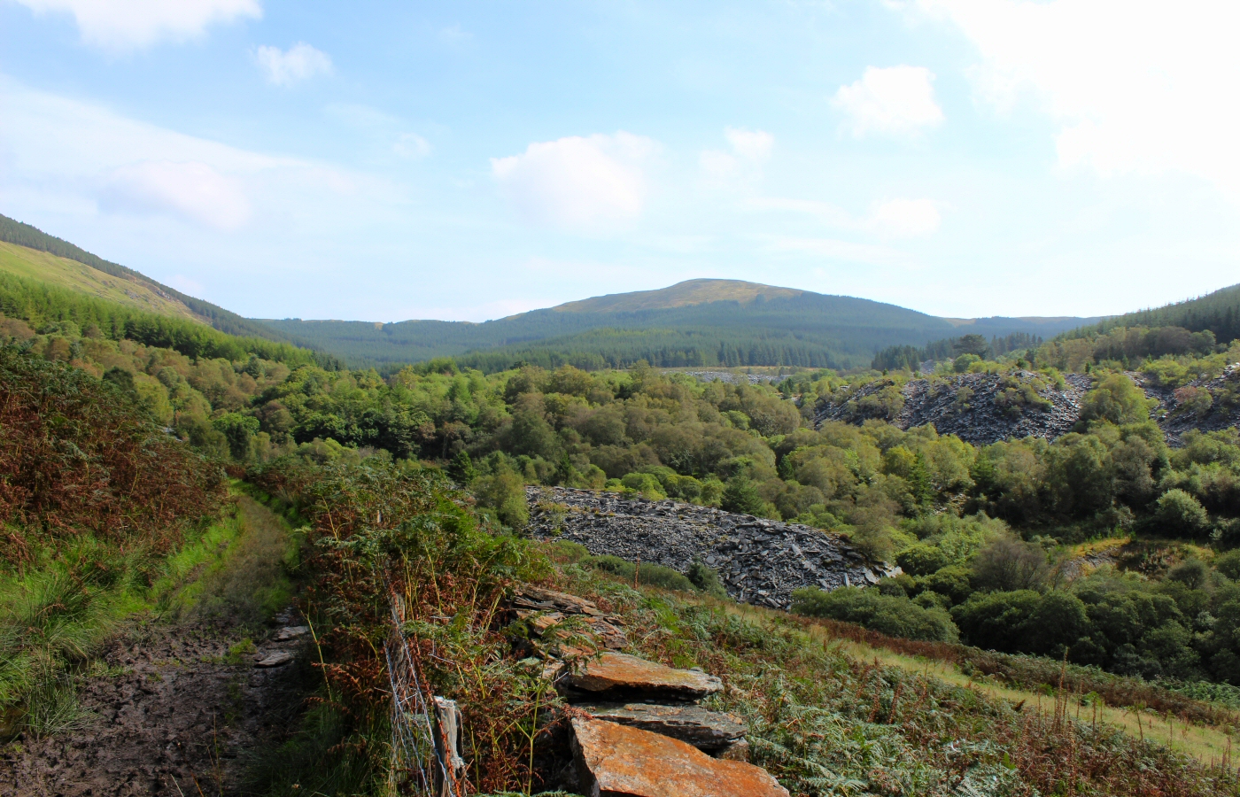 * Bryn Eglwys Quarry - Abergynolwyn - Galltymoelfre Tramway (by AJW) *