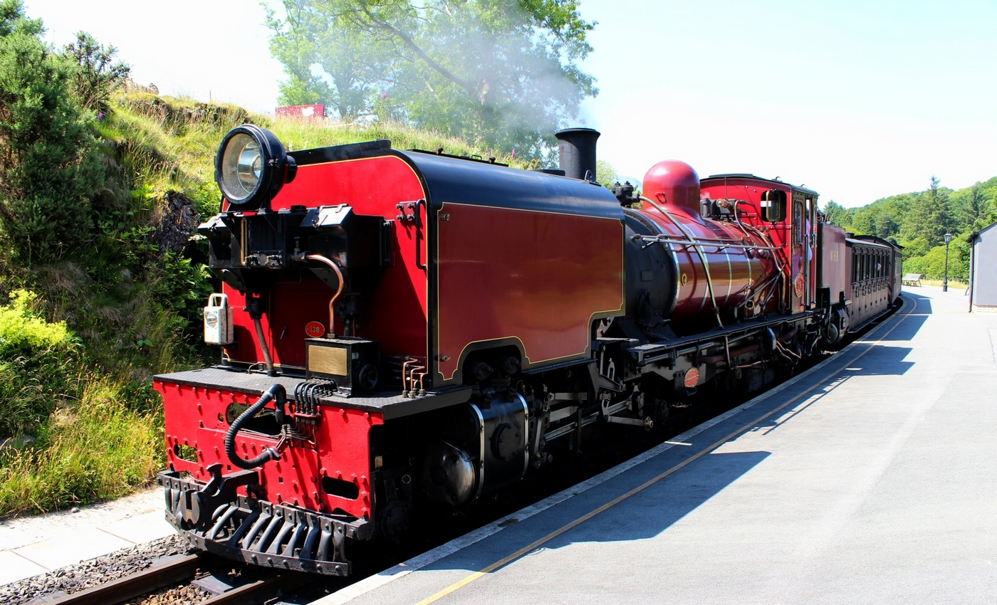 * Beddgelert Station, Welsh Highland Railway (by AJW) *