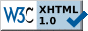 * Open: W3C.org XHTML 1.0 Validator *