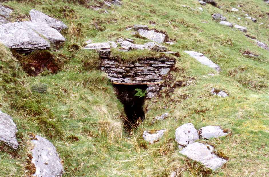 * [Pic 8] Conglog - Old Upper adit (May 1990) *