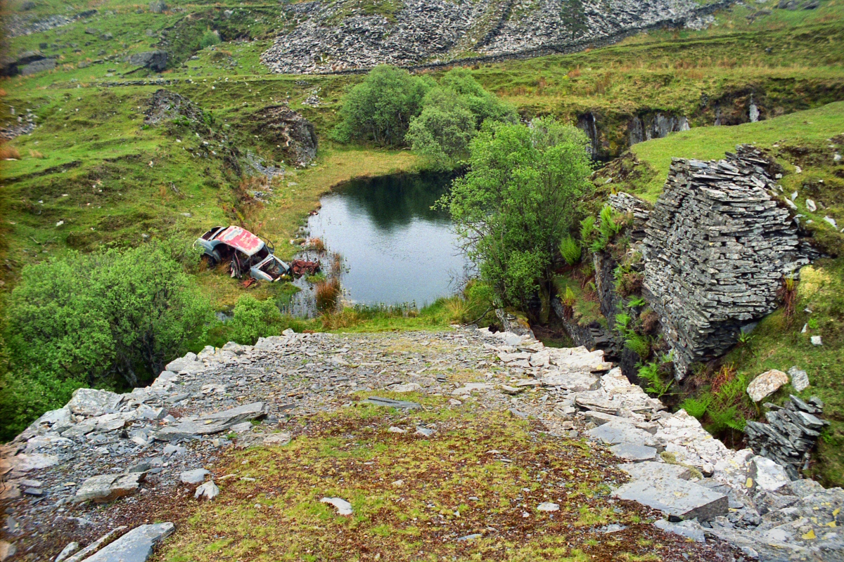 * Llyn y Gadair Slate Quarry (Remains Of The Welsh Slate Industry) *
