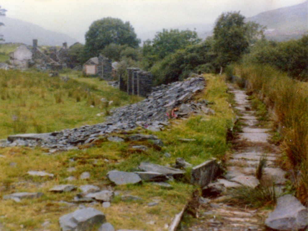 * [Pic 03] Bryn Eglwys Slate Quarry - Launder to Waterwheel (1979) (Remains Of The Welsh Slate Industry) *