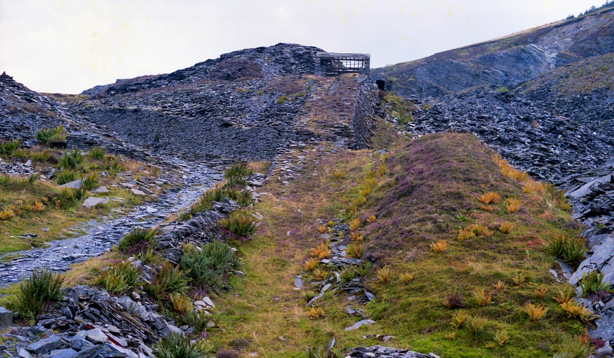 * [Pic 15] Cwm Machno Quarry - Upper Incline (Aug 1986) *