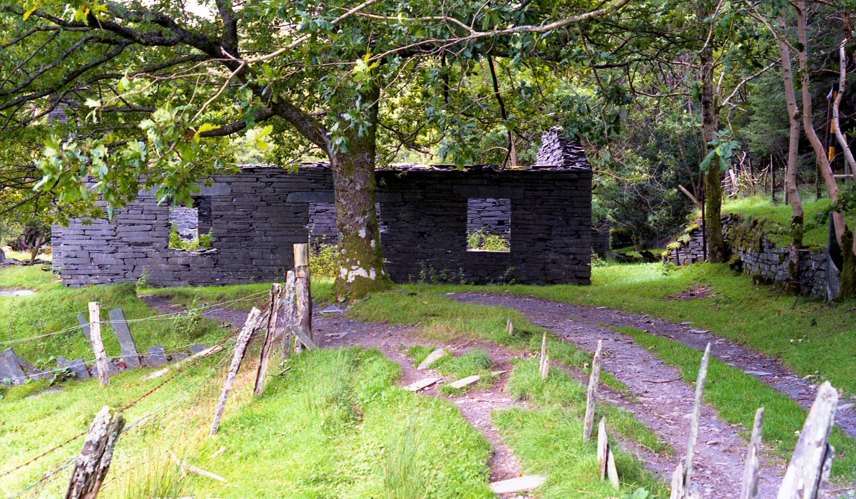 * [Pic 13] Ratgoed Slate Quarry - Valley floor (Sept 1987) *